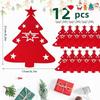 Christmas Knife Fork Party Felt Decor Dining Kitchen Tableware Mat