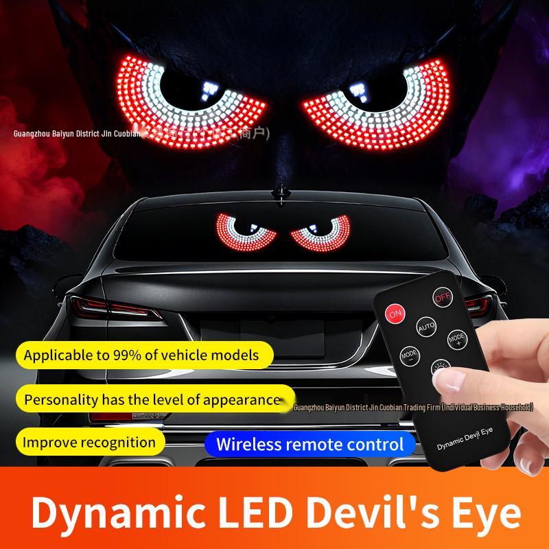 Cross-Border LED Rear Windshield Expression Light with Remote Control