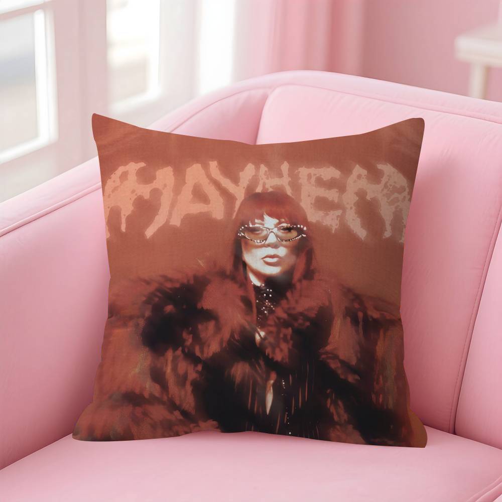 Singer QLADYGAsGAs MAYHEM Pillow Cushion Cover Pillowcase Living Room Sofa Home Decor Customized