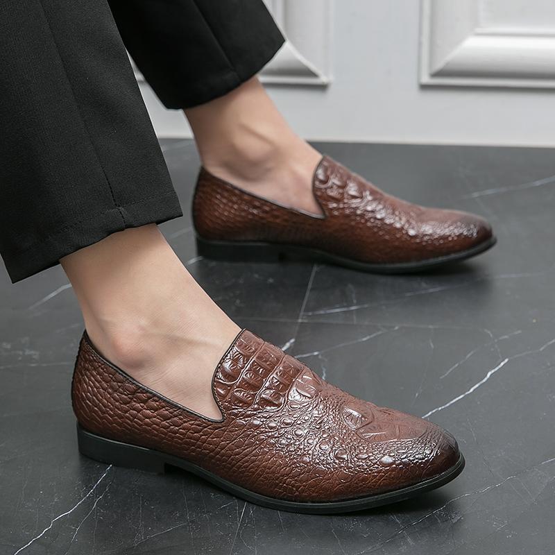 Мужские туфли-лоферы кофейные туфли в стиле ретро для танцев деловые кожаные свадебные платья выпускные блейзеры смокинги удобные туфли для вечеринок для мужчин большой размер
