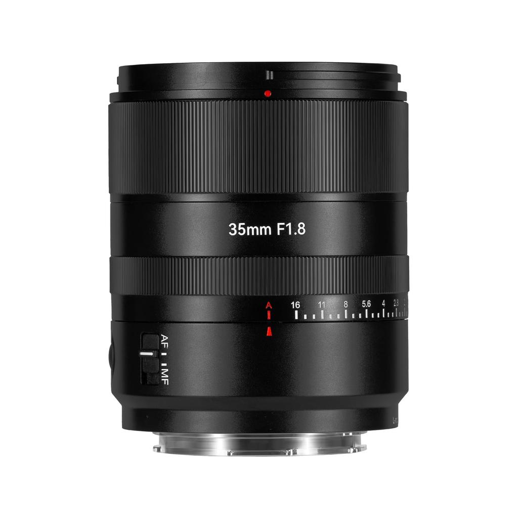 7artisans AF 35mm Prime Lens Autofocus Large Aperture STM Standard Lens with Metal Portrait and Vlog Photography with Bokeh and Stepless Aperture