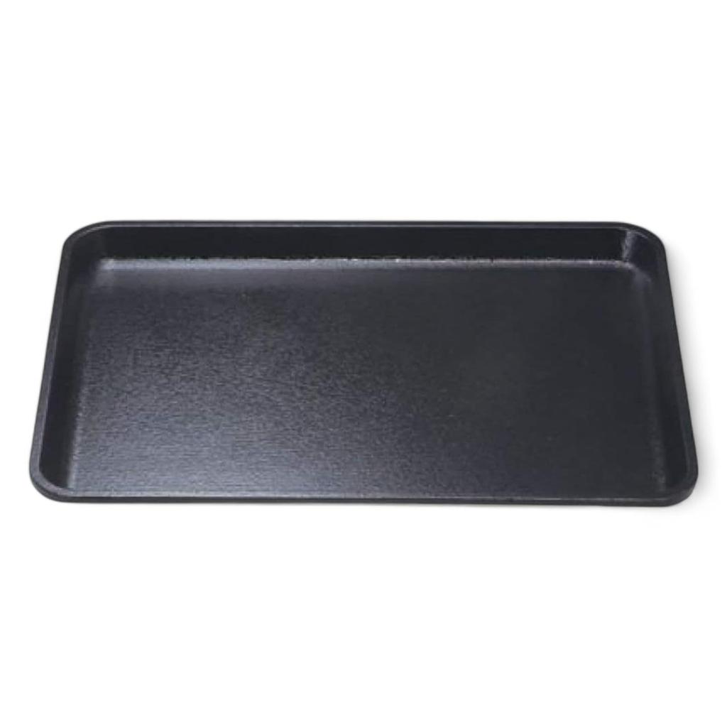FRP Zelkova Lacquerware Made In Dishwasher Safe J-kitchens Tray, 39cm, Long, Wood, Black, Non-Slip, (Strong Resin), Japan,