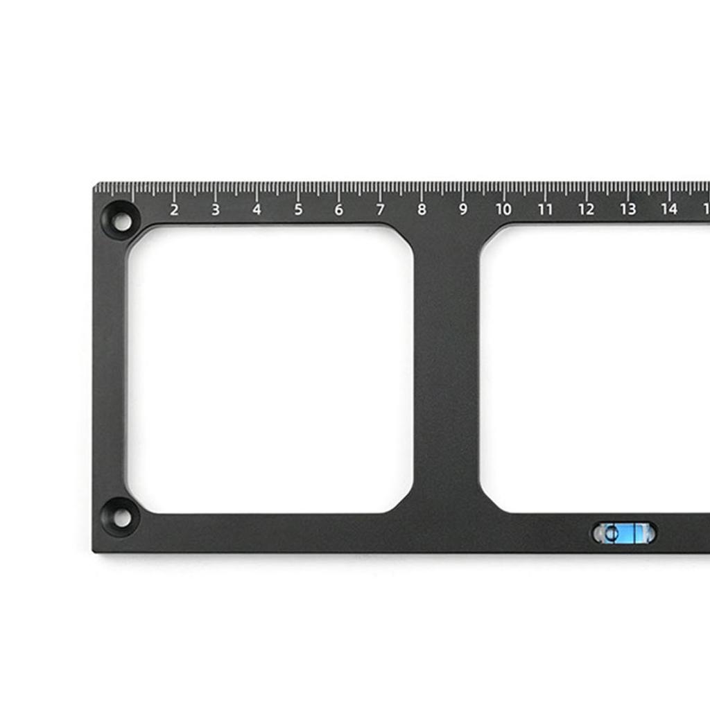 Шаблон гнезда выключателя типа 86 с 3 квадратными отверстиями для нижней части гнезда, монтажный локатор из алюминиевого сплава