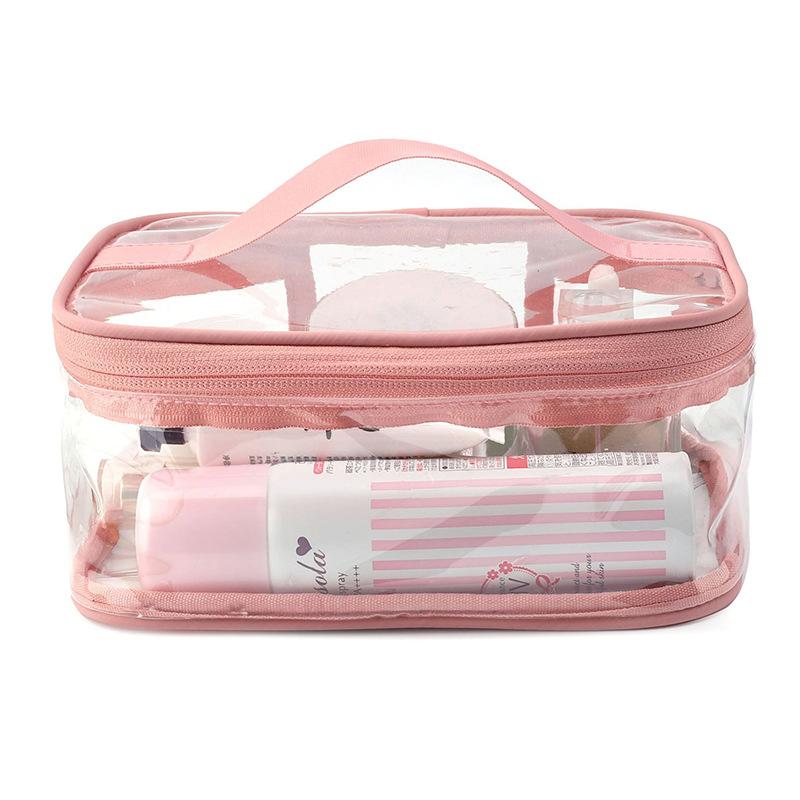 Thickening Transparent Toiletries Bag Waterproof Large Capacity Cosmetic Bag Household Traveling Portable Organizing Storage Bag