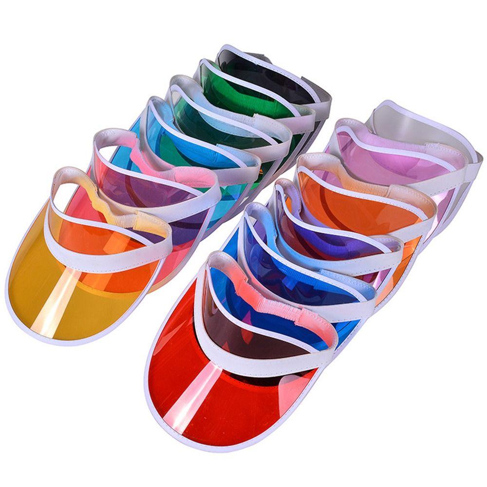 Пустая макушка Женская Мужская Прозрачная Велосипедная Солнцезащитная Шляпа Козырьки Летняя Бейсболка Защита от УФ Лучей Солнцезащитная Шляпа