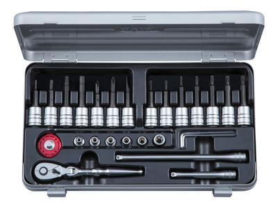 Набор торцевых ключей Torx с шестигранными битами Kyoto Machinery Tools TBT226HTH (КТК) 6.3кв.Т-образный, защищенный от несанкционированного доступа Torx/E-тип