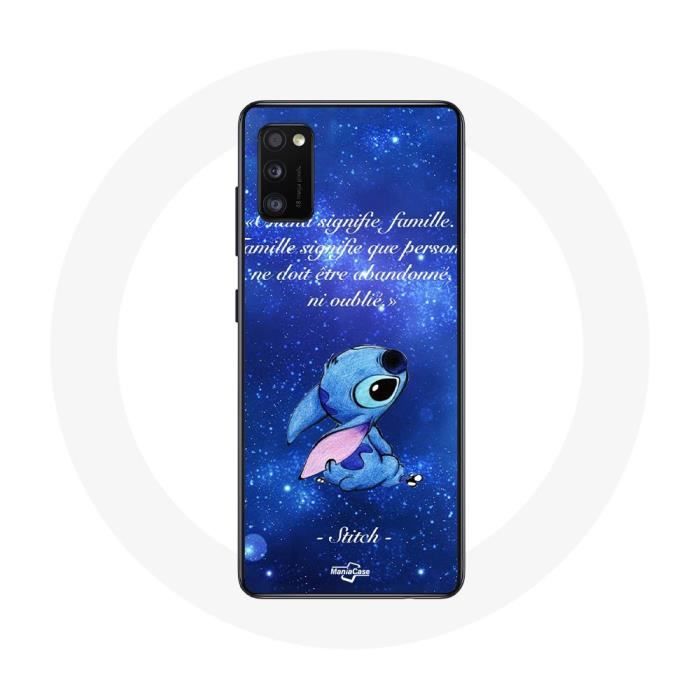 Чехол для Oppo A16 Stitch Ohana Quote
