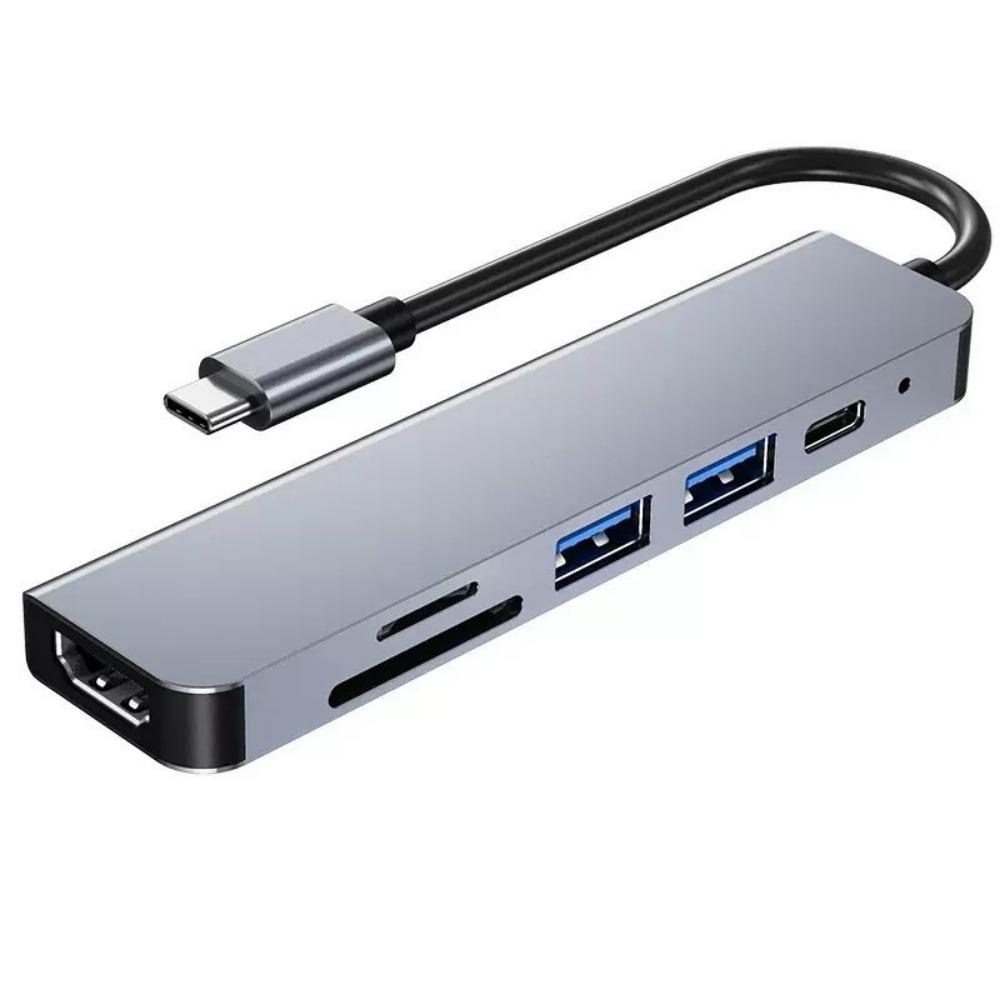 8-в-1 USB C-концентратор с портом Ethernet, многопортовый адаптер типа C, док-станция для ноутбука