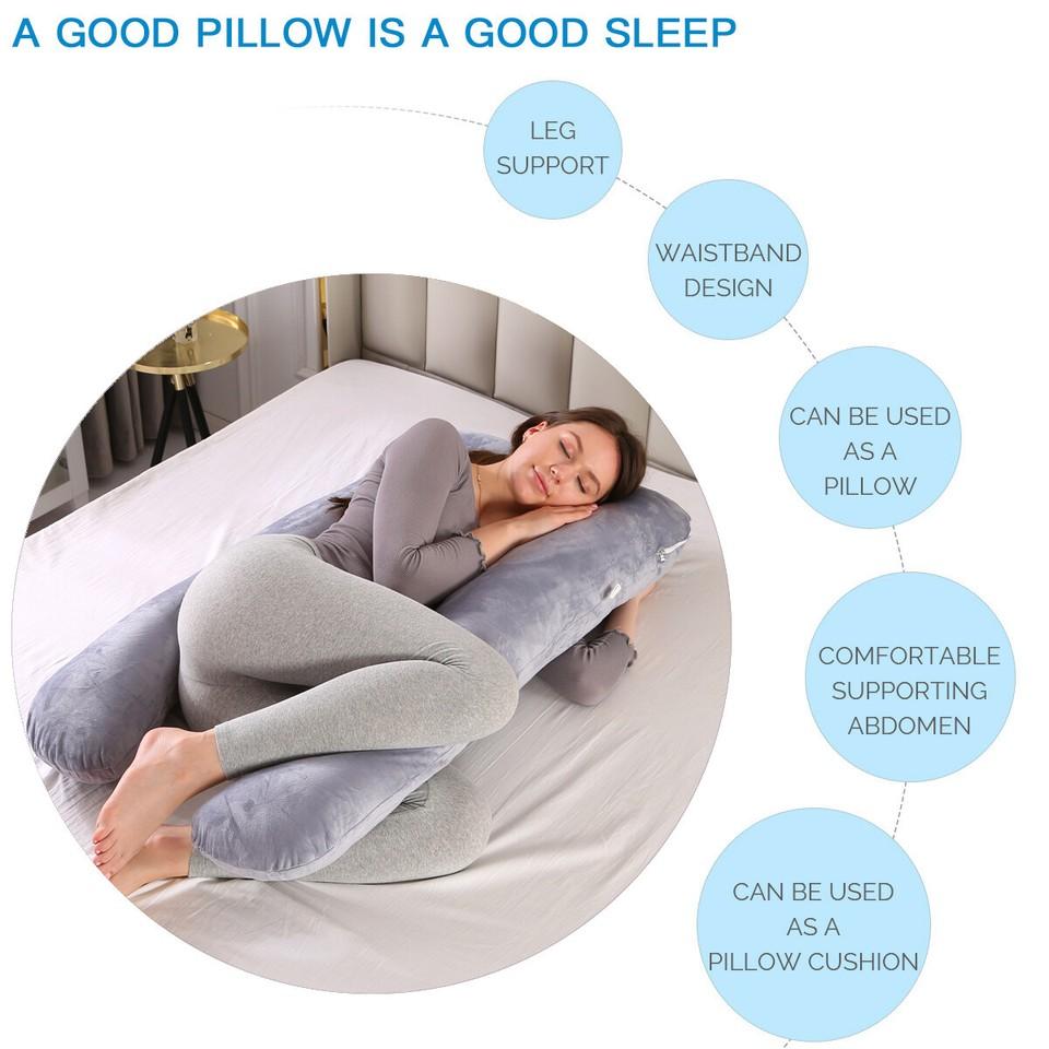 U Shaped Pregnancy Pillow Full Body Pillow for Pregnant Women Sleeping, 60*120cm