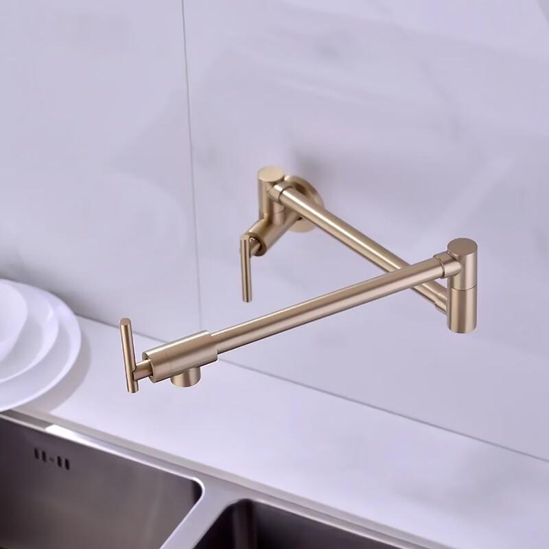 TLXT Wall-Mounted Folding Kitchen Faucet