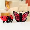 Cute Lifelike Insect Plush Toy Set Soft Butterfly Ladybug Bee Spider Stuffed Animals For Home Decor And Anime Fans Gift