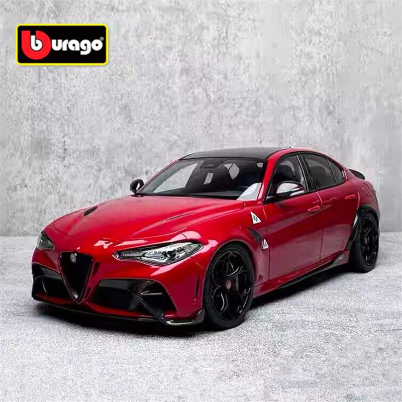 Ббураго 1:18 Альфа Ромео Джулия Гтам Спортивный Автомобиль из Сплава Модель Металлические Транспортные Средства Модель Автомобиля Высокая Симуляция Коллекция Детская Игрушка Подарок