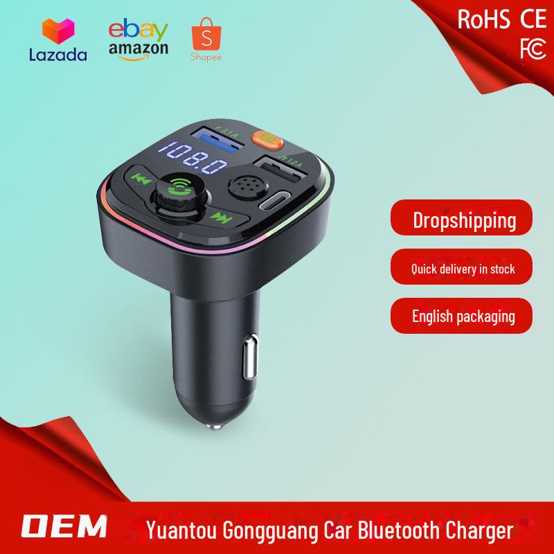 Q6 Быстрая зарядка Bluetooth MP3-плеер с цифровым дисплеем Автомобильное зарядное устройство