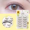 5 пар накладных ресниц, простые в использовании натуральные волокна, перекрестные ресницы для макияжа, ресницы для невесты