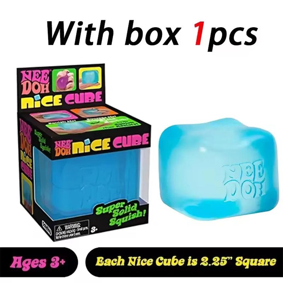 Schylling Needoh Nice Cube Сенсорный кубик-антистресс Для снятия стресса и тревоги Сенсорный инструмент Для концентрации Внимание СДВГ И успокоения Офисный гаджет на стол