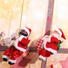 Electric Santa Claus Climbing Rope Doll Battery Operated Climbs Up And Down Christmas Tree Decoration