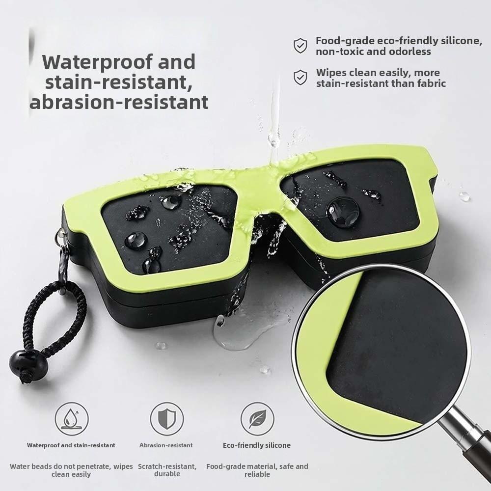 Shockproof Shell Silicone Glasses Bag Food Grade Dopamine Cosmetic Pouch Summer Camp