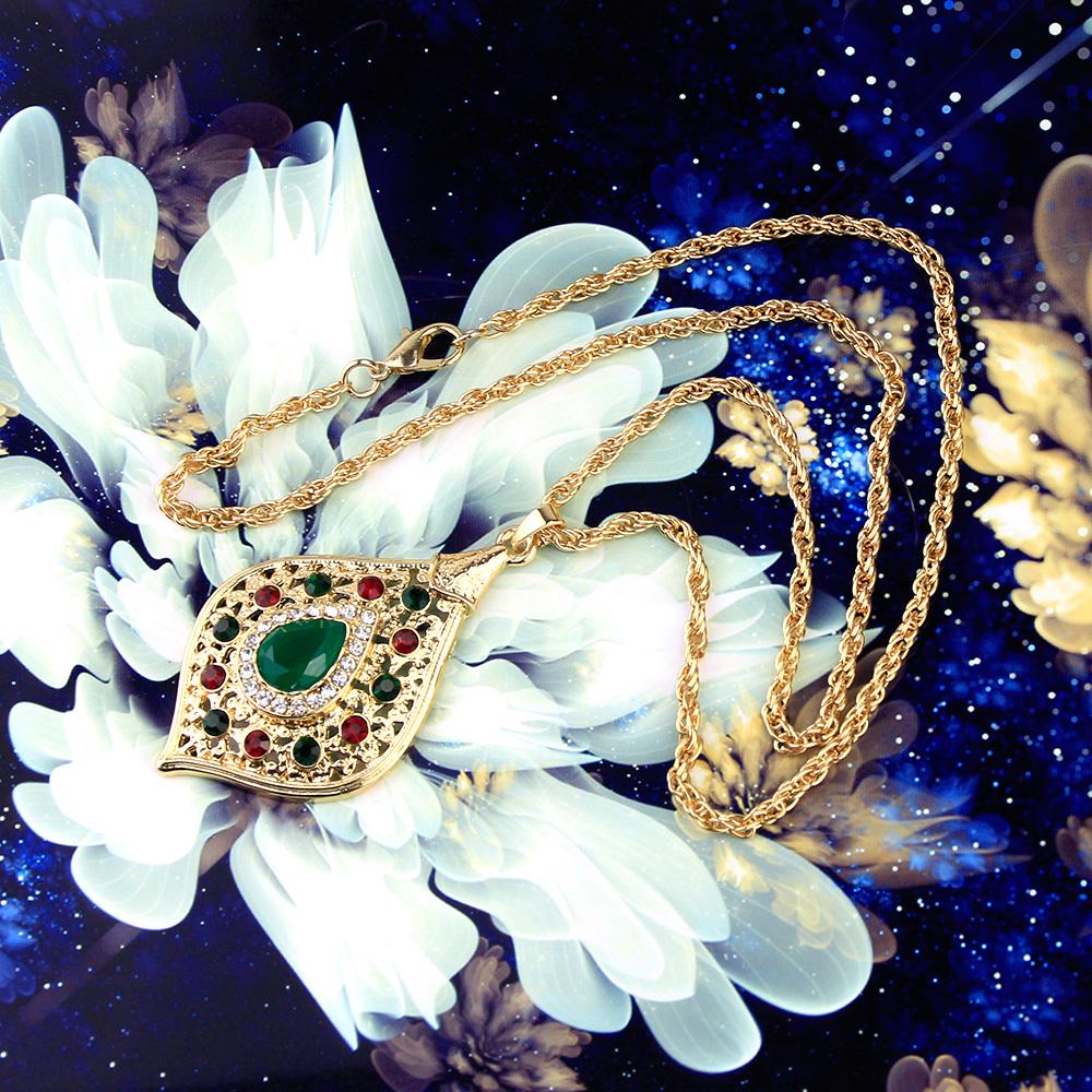 Sunspicems уникальный золотой цвет Марокко длинный кулон ожерелье змеиная цепочка для женщин арабские этнические свадебные украшения турецкий подарок