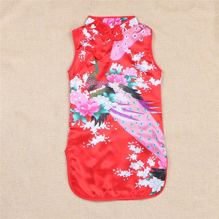 Летние детские костюмы Cheongsam Детские костюмы в китайском стиле