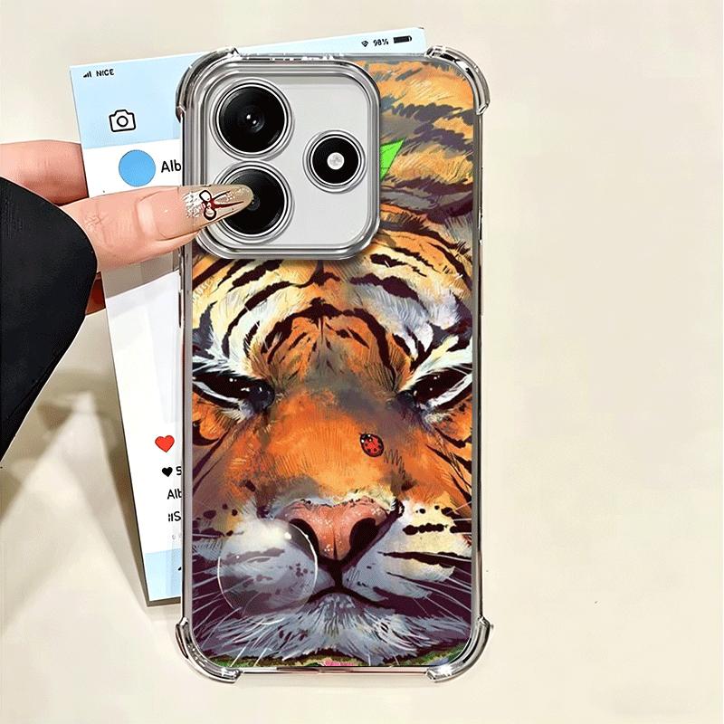 Премиальный чехол для телефона с рисунком тигра, мягкий, для Xiaomi Poco X7 X8 Pro Max X6 X5 X3 F8 Ultra F7 M8 M7 M5S Redmi 15C 15A 15 14C 13C