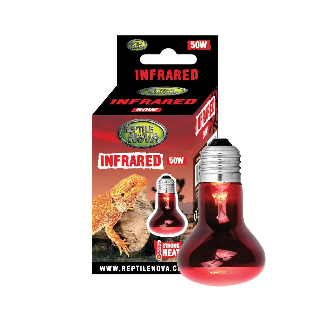 REPTILE NOVA Infrared - heating bulb with infrared and UVA for terrarium REPTILE NOVA Infrared - heating bulb 50 W (infrared + UVA) for terrarium