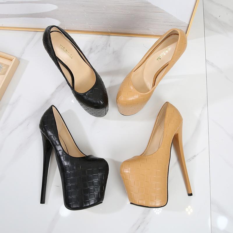 Модный фетиш Экстремально высокие каблуки 19см Платформа Атласные полоски Сексуальные Женщины Мужчины Танцы на пилоне Фото Туфли-лодочки Большой размер50 Золотой Тонкий Железный Каблук