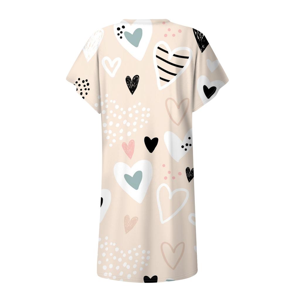 Женские повседневные однотонные пуловеры с круглым вырезом и короткими рукавами, платья с разрезом