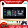 6,3-дюймовый портативный мотоциклетный ЖК-дисплей GPS пылезащитный IPX7 водонепроницаемый для беспроводного Apple CarPlay и Android Auto