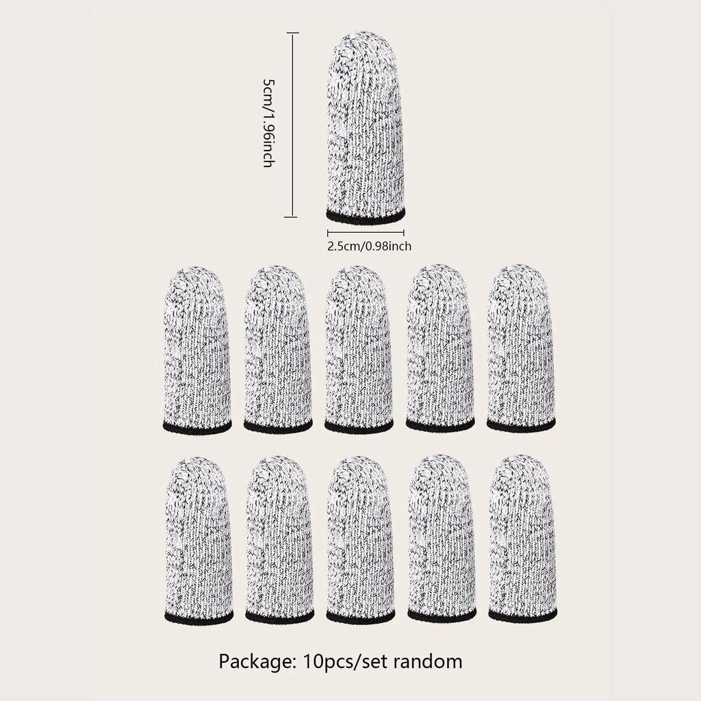 10 шт. 5-уровневая защита Высокоэффективные перчатки для защиты пальцев от порезов для работы на открытом воздухе на кухне