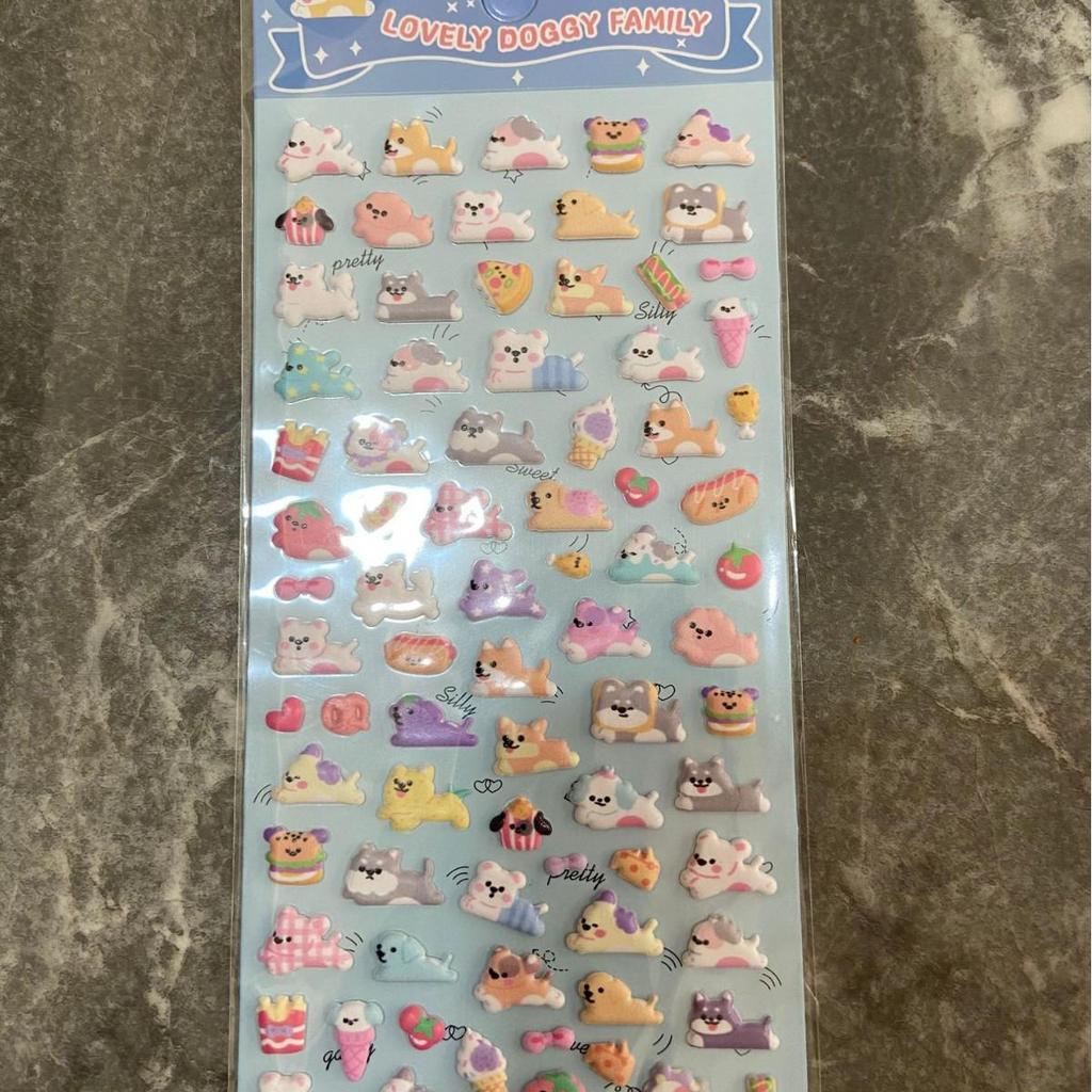 Милые мультяшные животные, пенопластовые наклейки для чехлов для телефонов и стаканов для воды