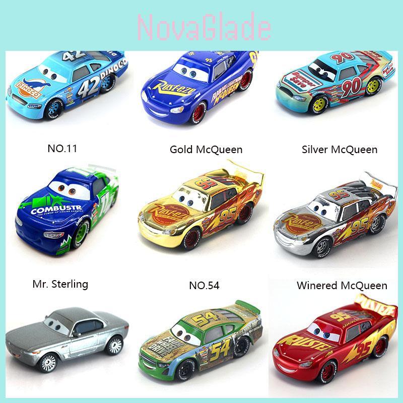 Disney Cars 95 Динозавр Серый Маккуин Сплав Детская Игрушечная Машинка Модель