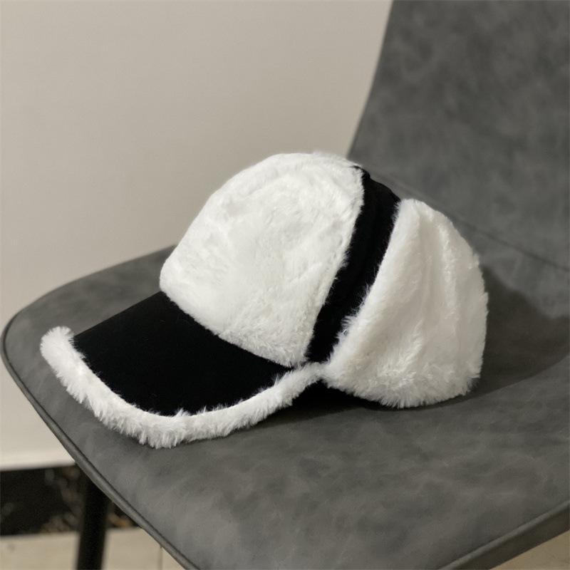 Шапка женская осенне-зимняя плюшевая шапка модная ветрозащитная хлопковая шапка универсальная плюшевая шапка мужская