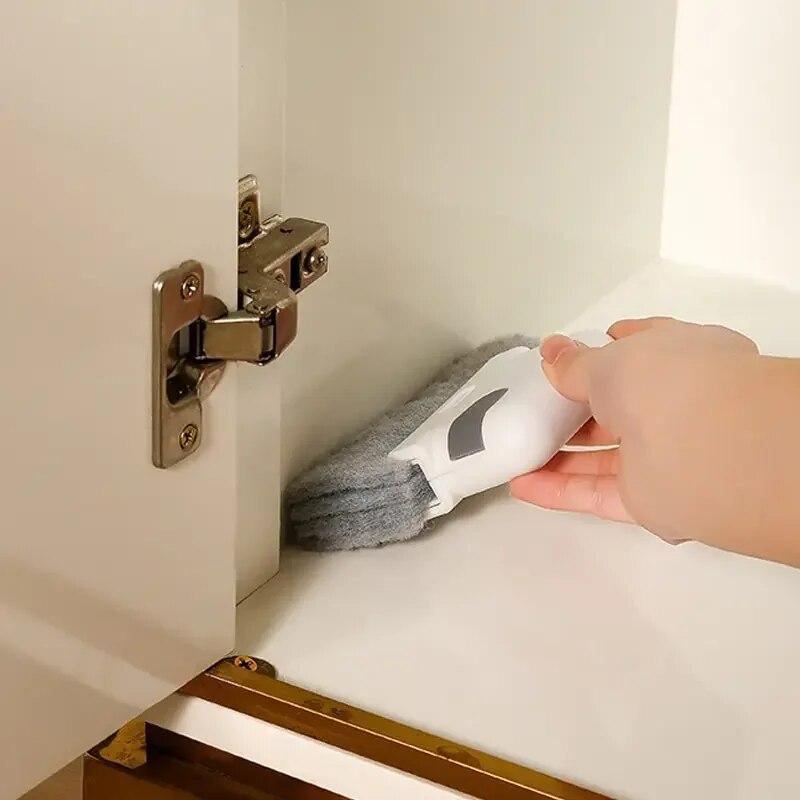 Щетка для чистки окон, канавка для подоконника, тупиковая щетка для шкафа, съемная щетка для дома, многофункциональные инструменты для чистки