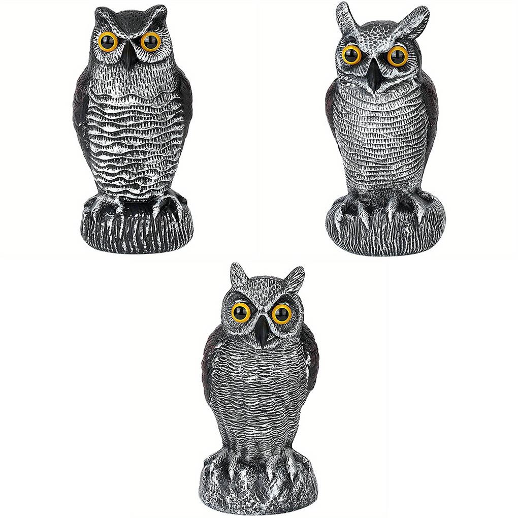 Реалистичное пугало в виде совы для сада и балкона, отпугивает птиц и мышей, приманка в виде совы отпугивает птиц