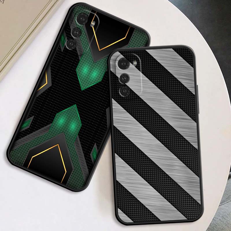 Узор под карбон Для Motorola G85 Edge 50 G24 G35 G14 G04 40 G72 G34 G G54 G13 G32 5G Черный чехол для телефона