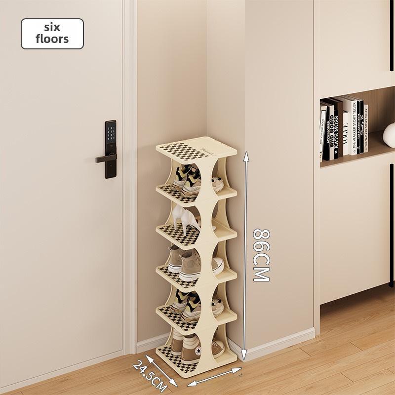 Компактная полка для обуви — идеально подходит для небольших помещений и узких проходов — многоуровневый шкаф для хранения обуви для дома, офиса или общежития