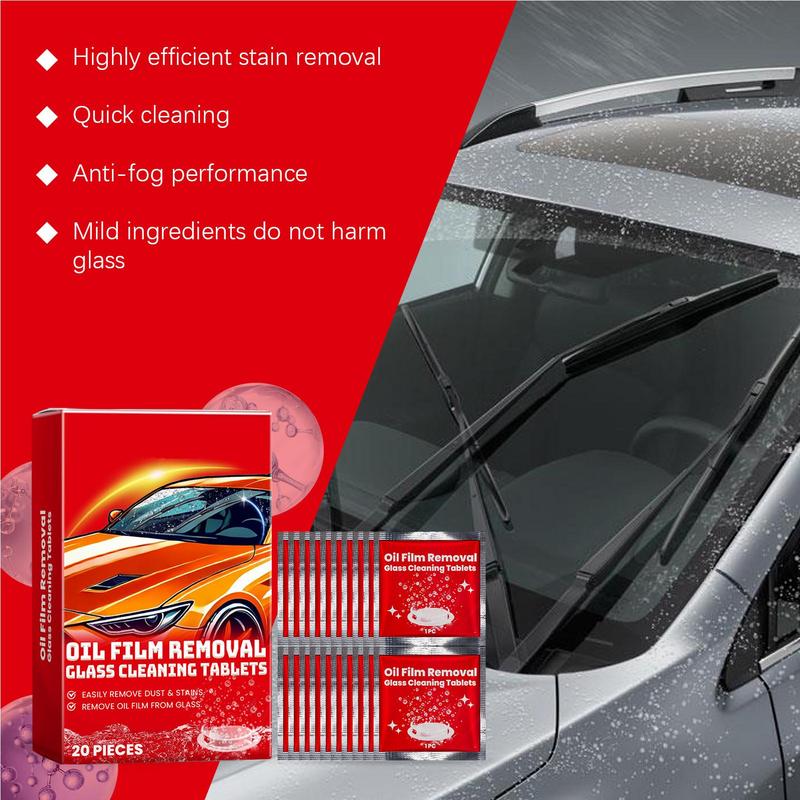 Cleaning Tablets For Glass Washer Tablets Glass Windshield Fluid Tablet Wiper Fluid Solid Car Cleaner Effervescent Tablet For