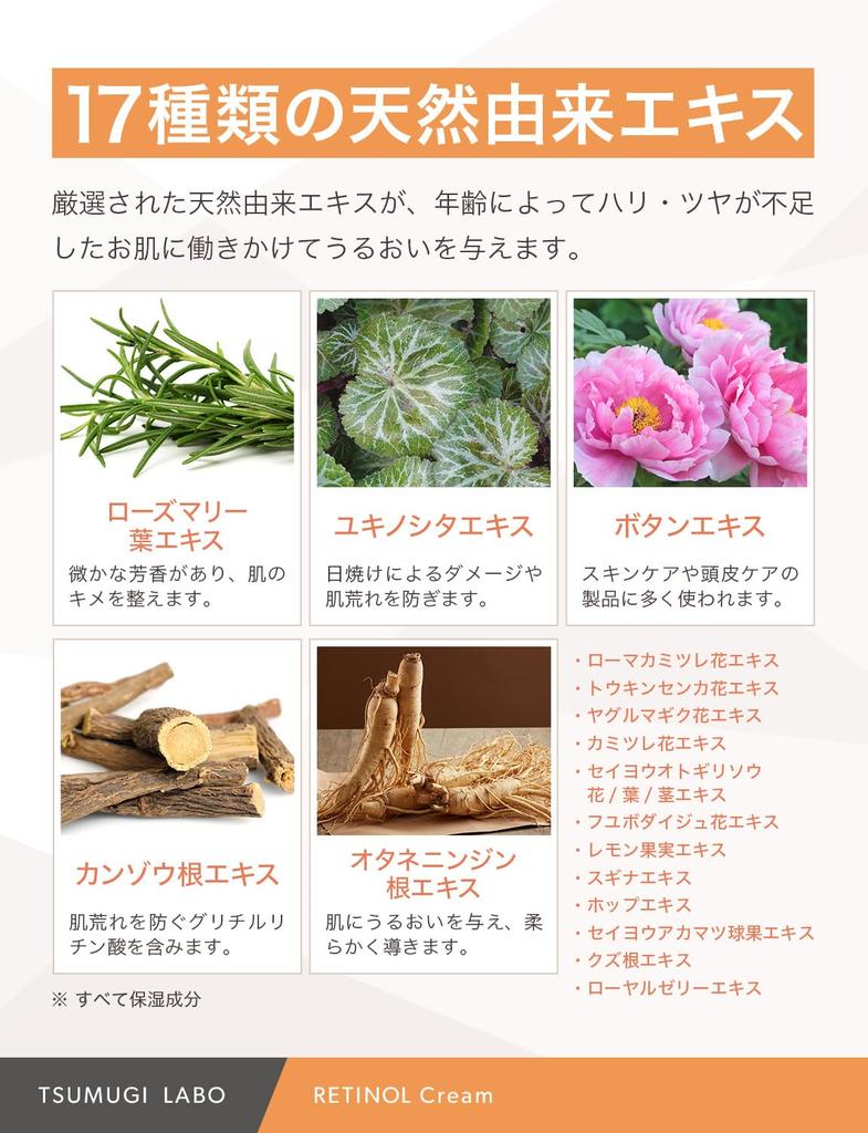 Tsumugi Labo Retinol Cream Beauty Serum неразбавленный раствор высокой концентрации комбинированный 30 г 5%