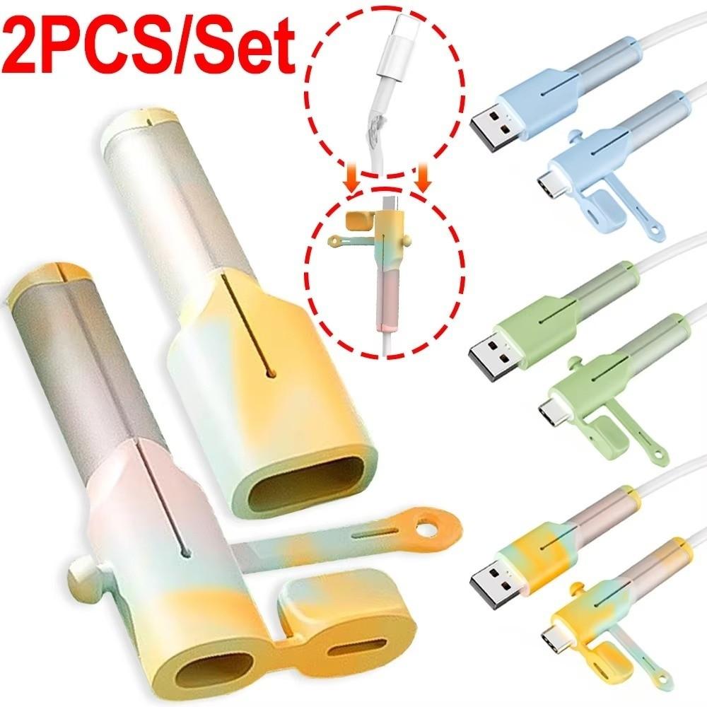 Protective Cap Type C Charger Cable Protector Soft Silicone Silicone Cover Data Line Protection