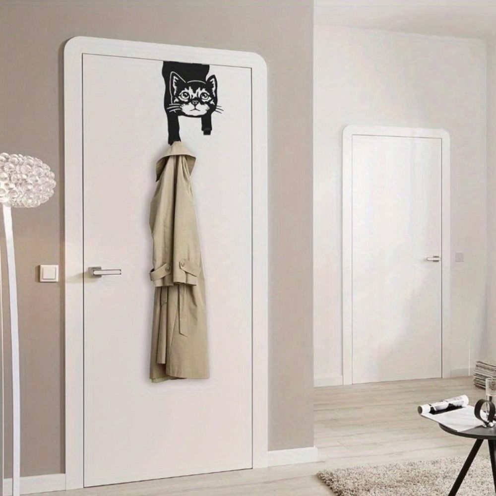 Rustproof Metal Cat Hooks Space Saving Coat Hat Bag Holder Stylish Wall Hanger  Bedroom