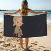 Yoshitomo Nara Art Towel Beach Towel Oversized Quick Dry Towel Absorbent Soft Swim BeachTowels for Men Women