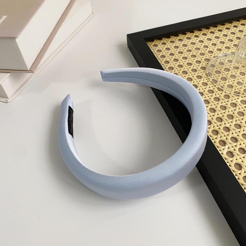 Повязка на голову вафельная конфетного цвета: Высокая тулья, Улучшенная губка для умывания лица, Широкий обруч для волос для ранней весны.