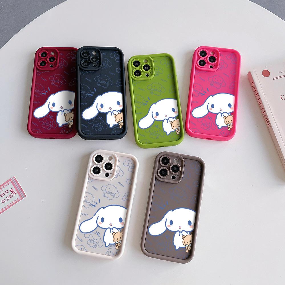 Новый чехол Sanrio Cinnamoroll для телефона iPhone 16 15 14 13 12 11 Pro Max Mini XR XS X 7 8 Plus Мягкая задняя крышка из ТПУ