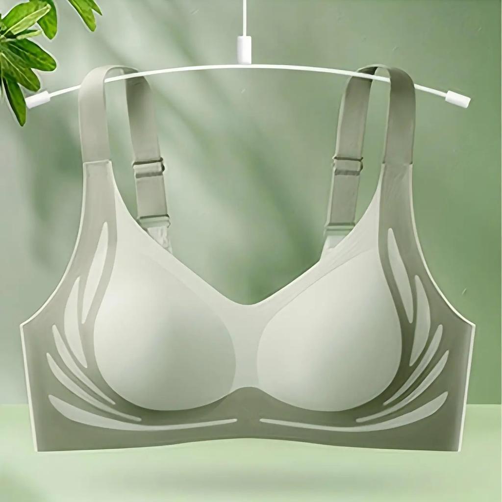 Popular anti-sagging seamless bra for women, no steel ring, comfortable gathering, beautiful back, big chest, small sports underwear for women