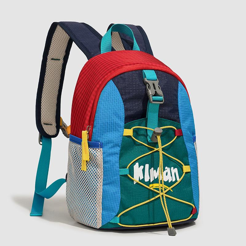 Schoolbag simple, fashionable and energetic light outdoor contrasting color splicing backpack for boys and girls large capacity lightweight backpack