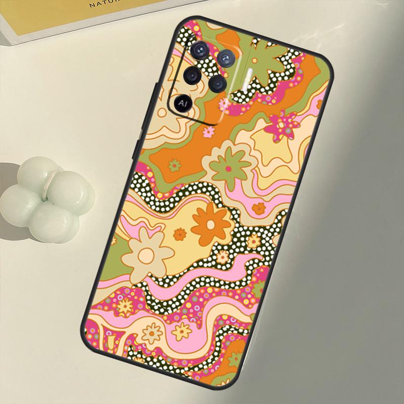 Деформированный чехол Flower Power для OPPO A1K A3S A5S A15 A16 A52 A72 A5 A9 A31 A53 A83 A91 A93 A54 A74 A94, чехол