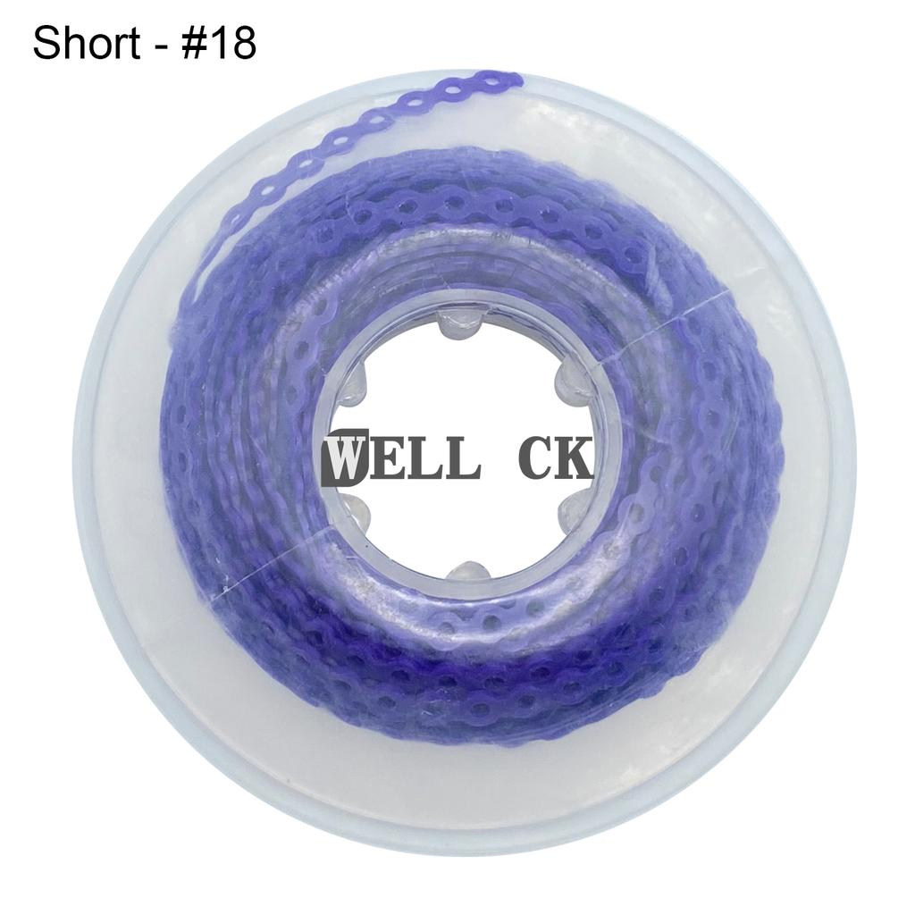 WELL CK 1Pcs Dental Orthodontic Elastic Rubber Power Chain Rubber Band Short Type