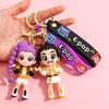 New KPOP Demon Hunters Keychain, Tiger Character PVC Figure Keychain, Cute Harajuku Style Key Ring for Kids & Fans Halloween