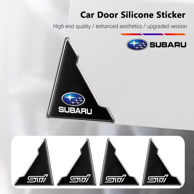 Для Subaru STI Impreza Outback Legacy Forester WRX BRZ XV 4 шт. Угловые накладки на двери автомобиля Наклейки для защиты от царапин PP444