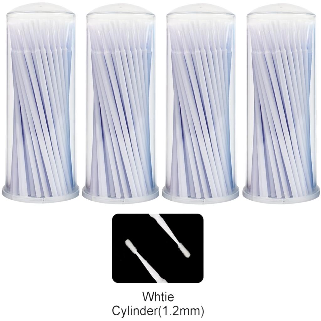 400Pcs Dental Disposable Micro Applicator Brush Eyelash Brushes With Portable Box Plastic Handle Microfiber Tips Dentist Tool